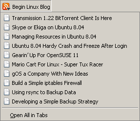 Begin Linux News Feed