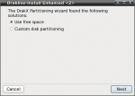 PCLinuxOS 2009.2 Minime KDE DrakX Partition Wixard